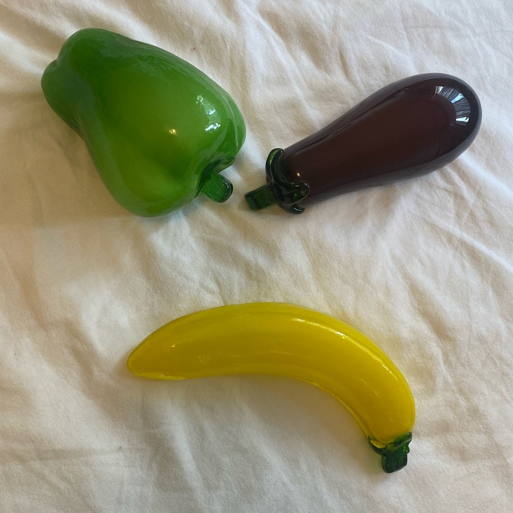 Vintage glass fruit